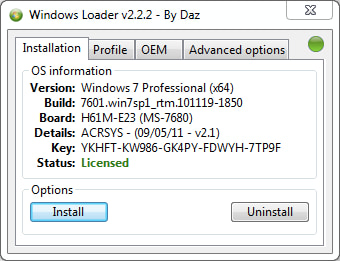 Hướng dẫn Activate Windows 7 với Windows Loader cụ thể