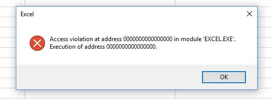 Lỗi Access Violation At Address
